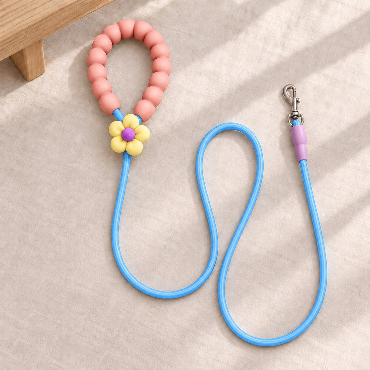 Guinzaglio per Cani in Corda Intrecciata con Fiore™