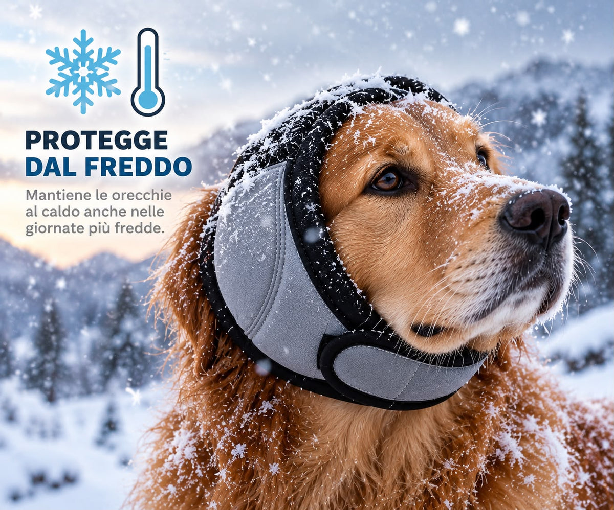 Cuffie Protettive per Cani™ – Antirumore, Antistress e Protezione dal Freddo